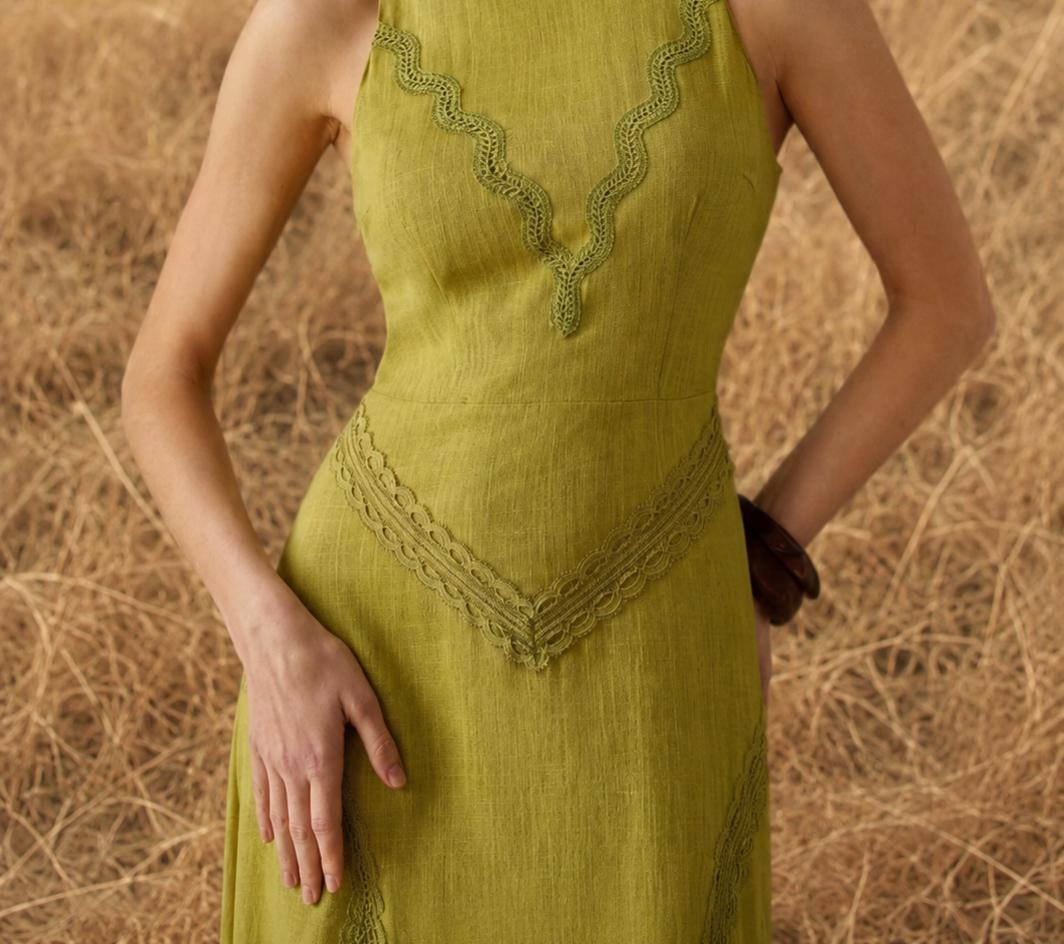 Women’s Olive Green Maxi Dress - Image 6